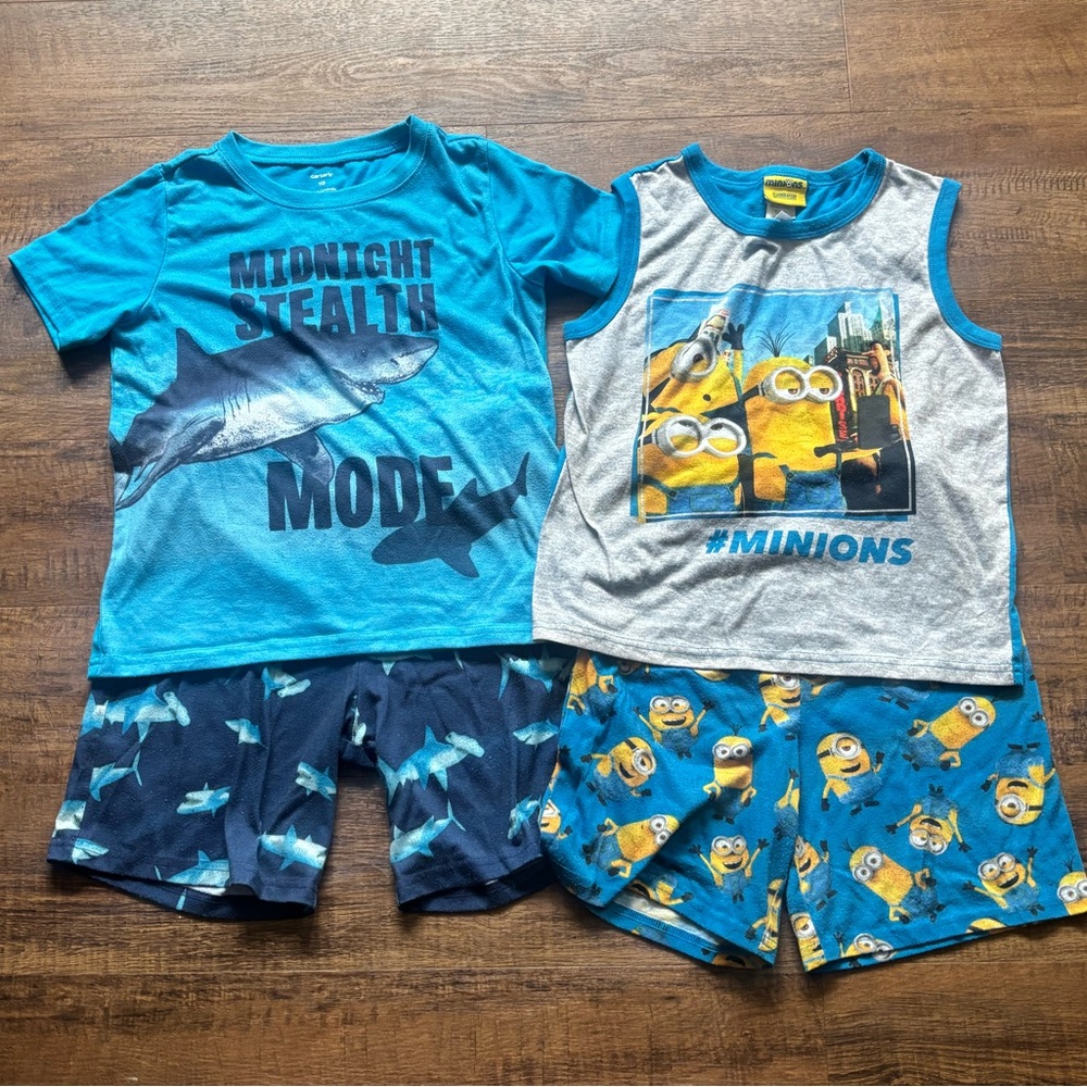 Carter's Shark Minions Pajama Set